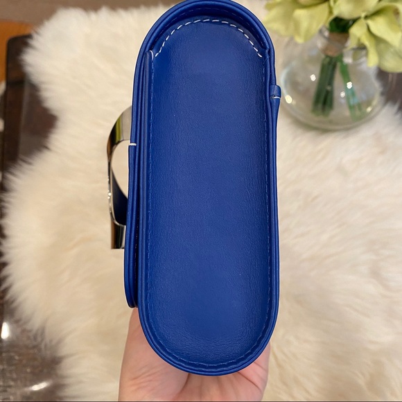 PERRIN Paris L'Asymétrique clutch blue $1850 - Picture 10 of 12